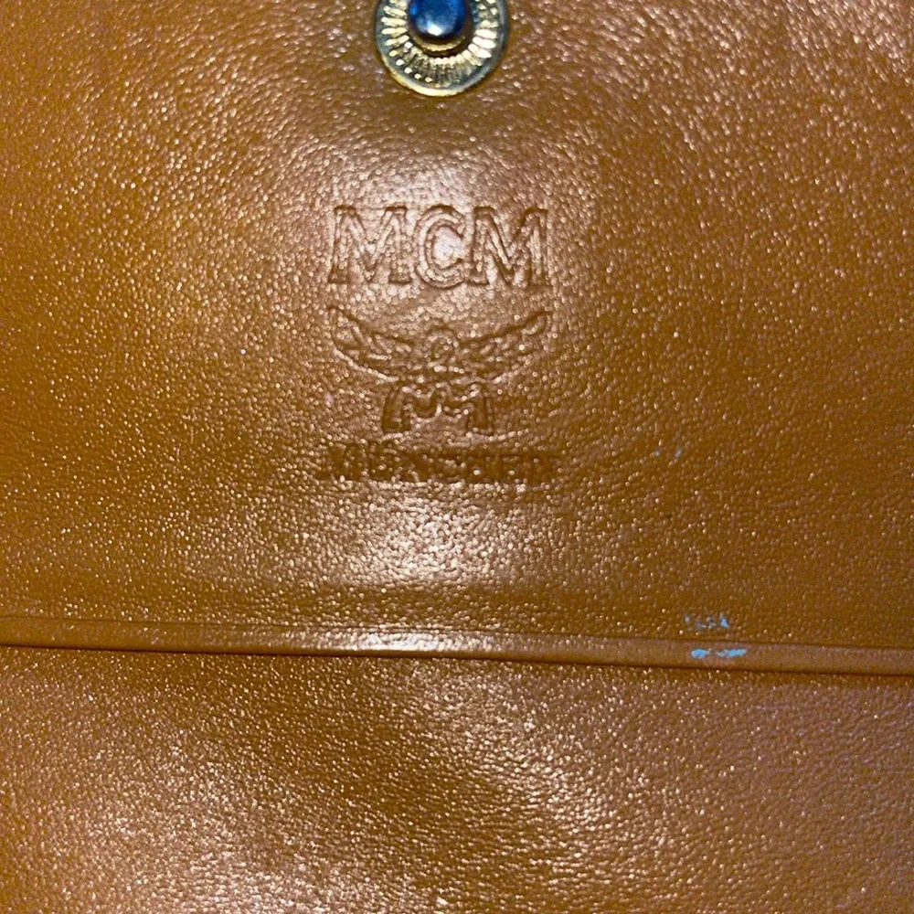 MCM Visetos Short Trifold Wallet